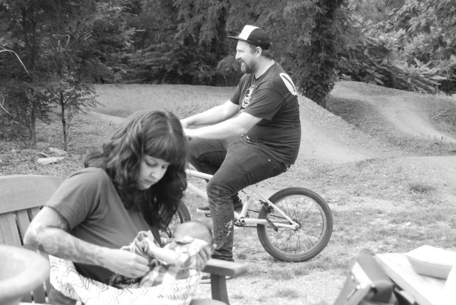 The King's brought their newborn son, Emerson, out for his first TRA event. What a cutie....