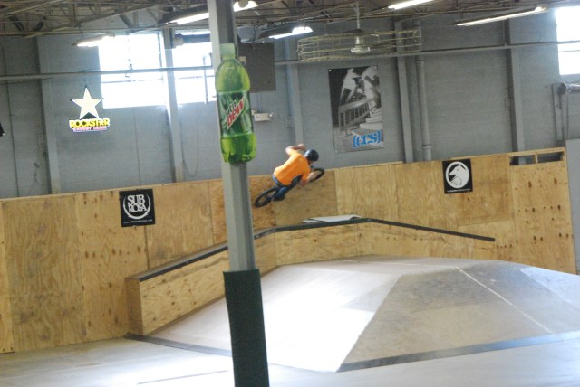 Josh Thomas - wallride over the rail box