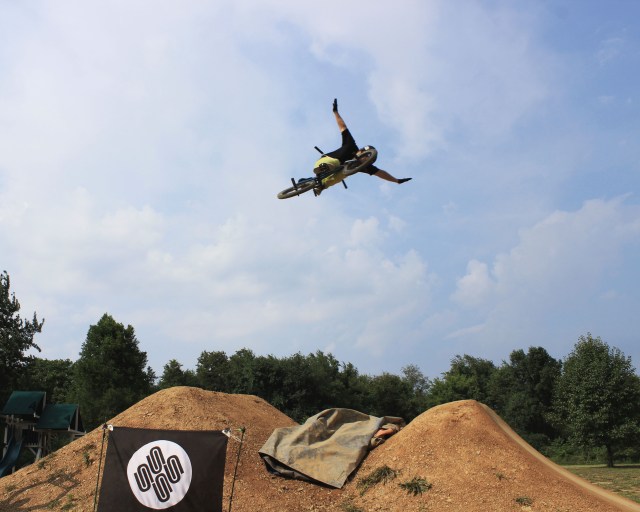 Blasting big air - another killer 360 no hander by Expert Dirt winner Jordan Prince. (Photo: Nilo Hodge / ECD)